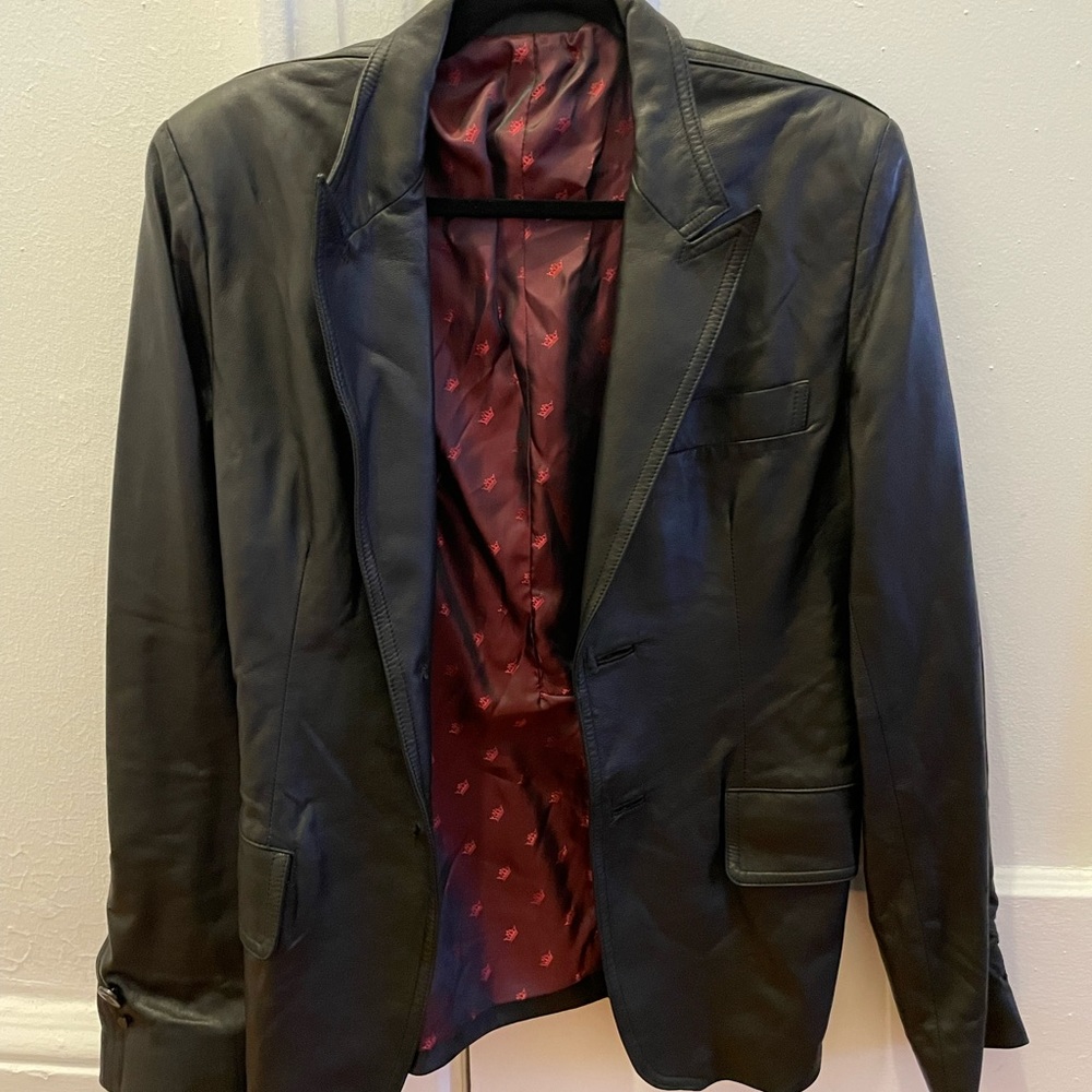 Vintage Leather Blazer